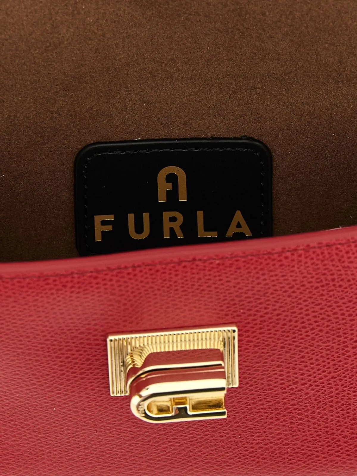 Міні-сумка крос-боді Furla 1927 Червона 4 'Furla 1927' mini crossbody bag 100% leather FURLA Red