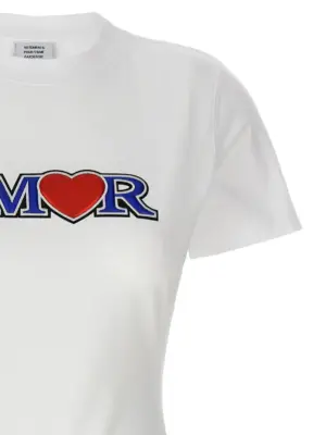 'Amor' t-shirt Woman VETEMENTS White