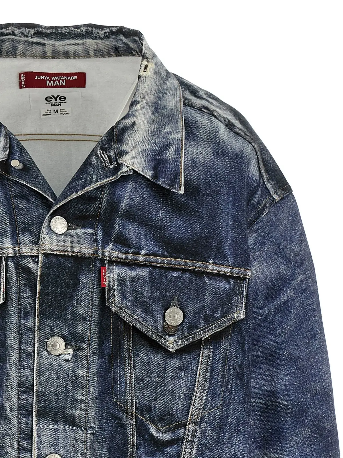 Куртка Junya Watanabe x Levi's® ефект джинсу Синя 3 Junya Watanabe x Levi's® denim effect jacket Man JUNYA WATANABE Blue