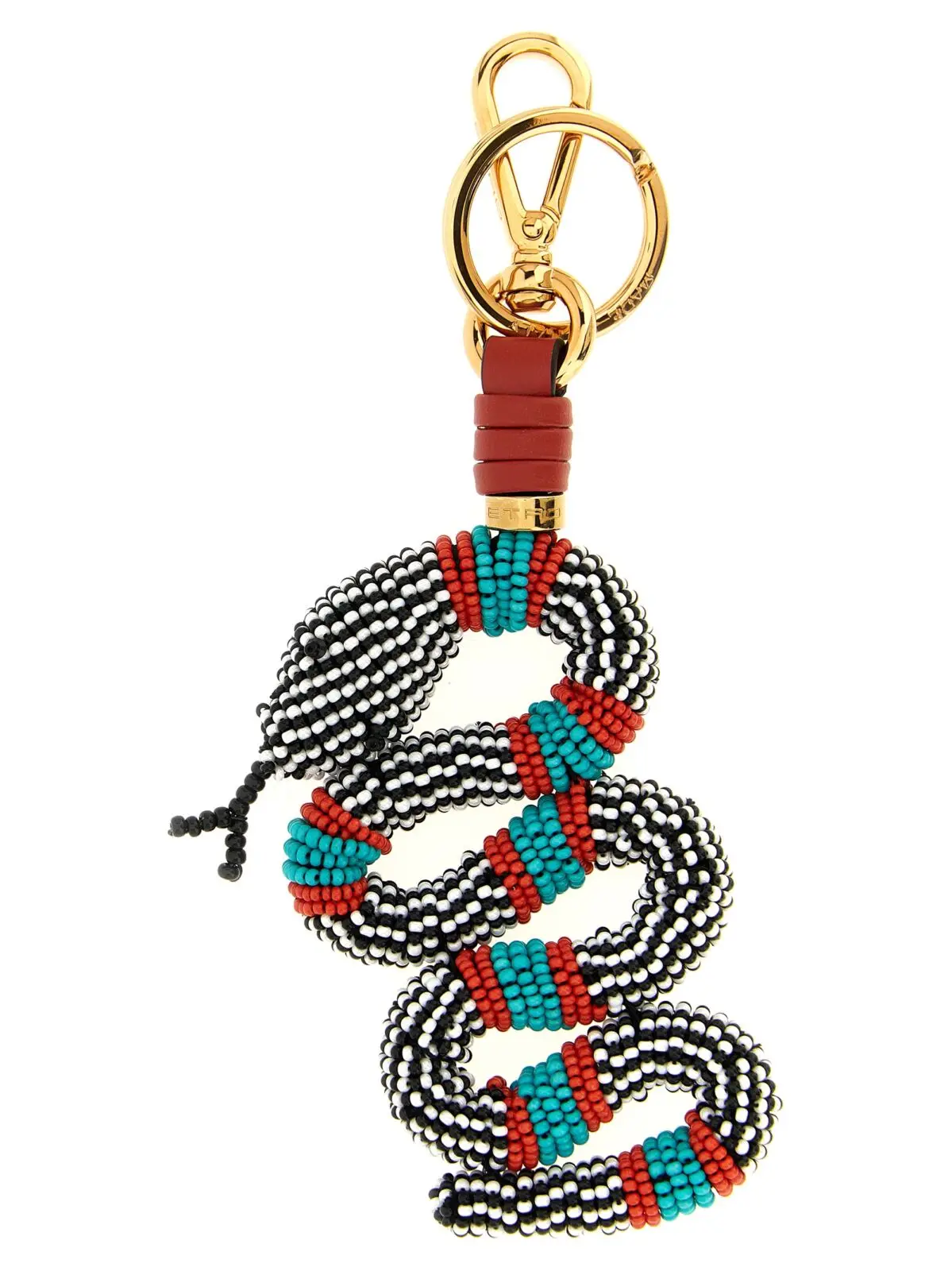Брелок Etro Snake Багатокольоровий 1 'Snake' keyring ETRO Multicolor