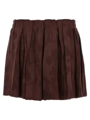 Jacquard floral patterned skirt ETRO Bordeaux