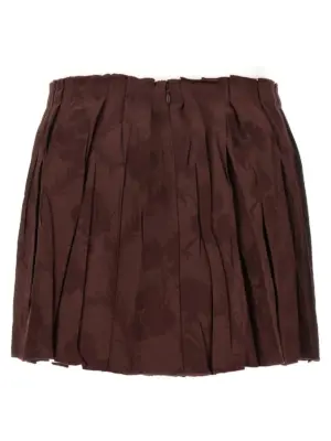 Jacquard floral patterned skirt WRFA016699TJB41M5039 ETRO Bordeaux
