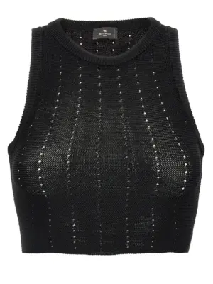 Crop top ETRO Black