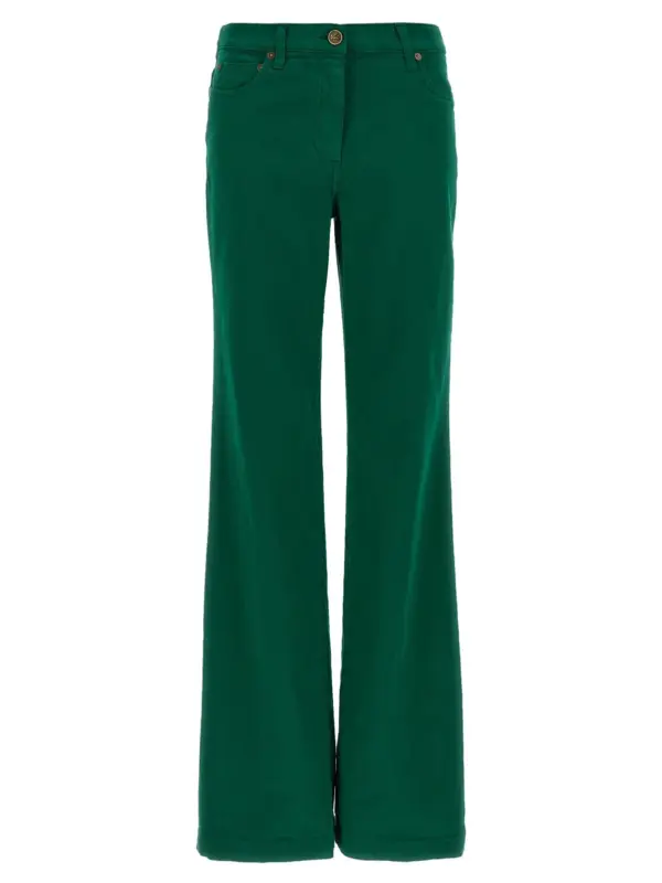 Cotton trousers ETRO Green