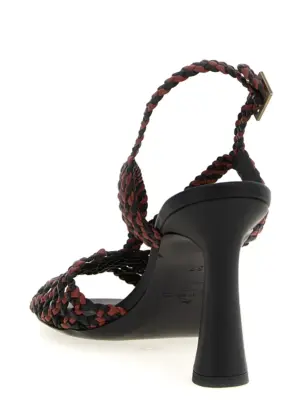 Two-tone sandals Woman ETRO White/Black