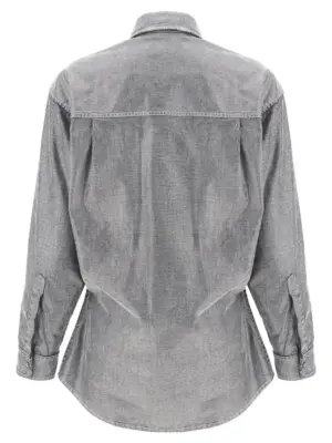 'Anne' shirt WSH04DFL020077 DARKPARK Silver
