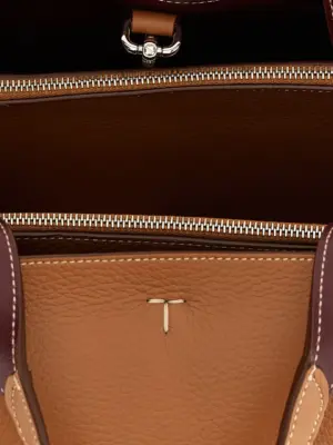 Mini leather handbag 100% calfskin leather (Bos Taurus) TOD'S Brown