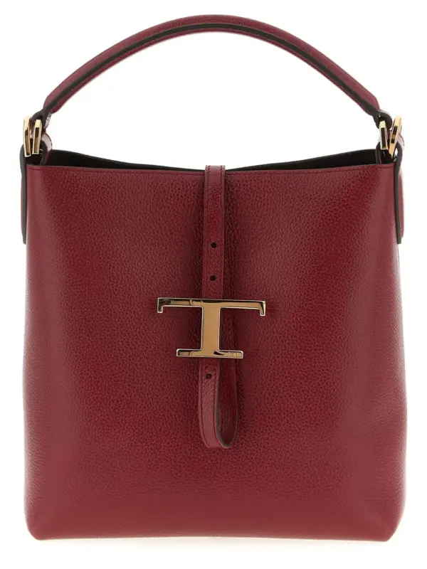 'T Timeless' mini bucket bag TOD'S Bordeaux
