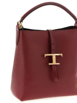 'T Timeless' mini bucket bag Woman TOD'S Bordeaux