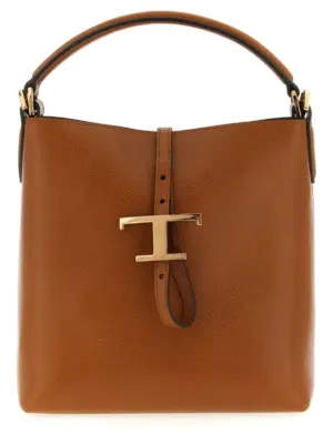 'T Timeless' mini bucket bag TOD'S Brown