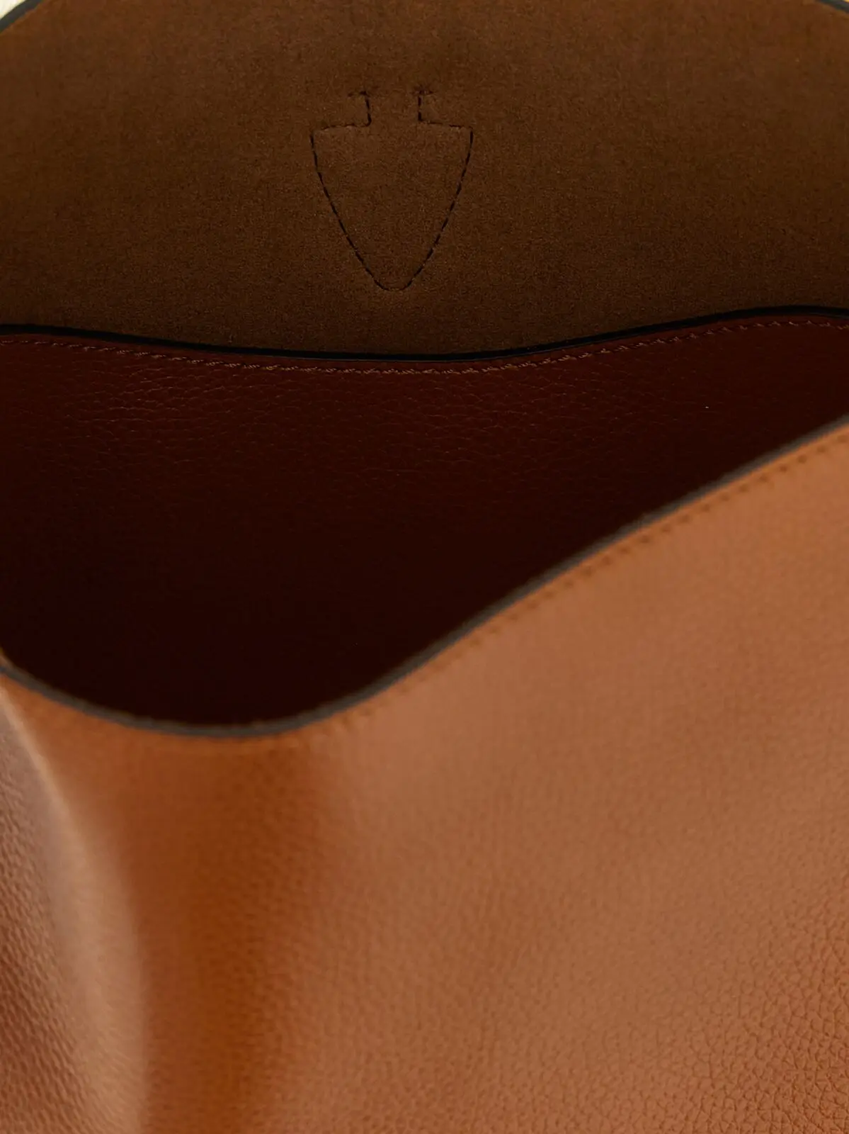 Міні-сумка відро Tod's T Timeless mini Коричнева 4 'T Timeless' mini bucket bag 100% calfskin leather (Bos Taurus) TOD'S Brown