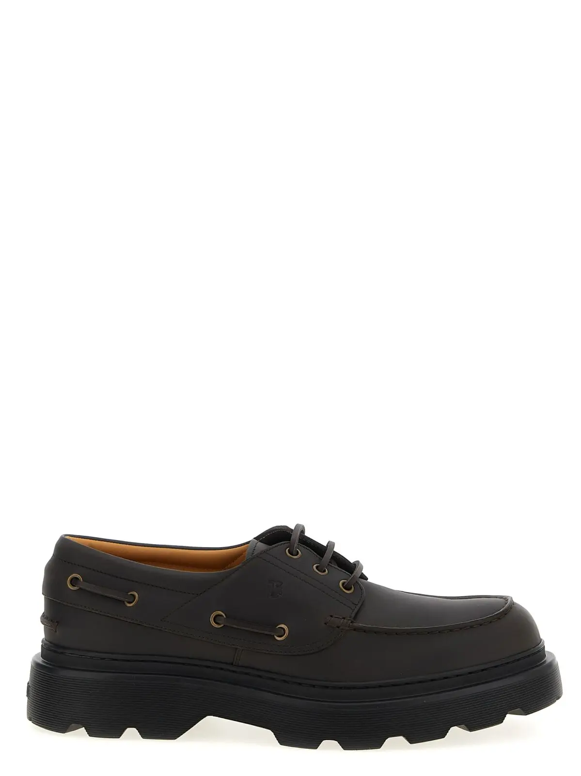 Мокасини Tod's зі шкіри Коричневі 1 Leather Boat Shoe TOD'S Brown