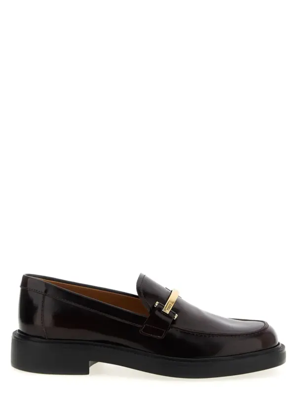 'Barretta' loafers TOD'S Bordeaux