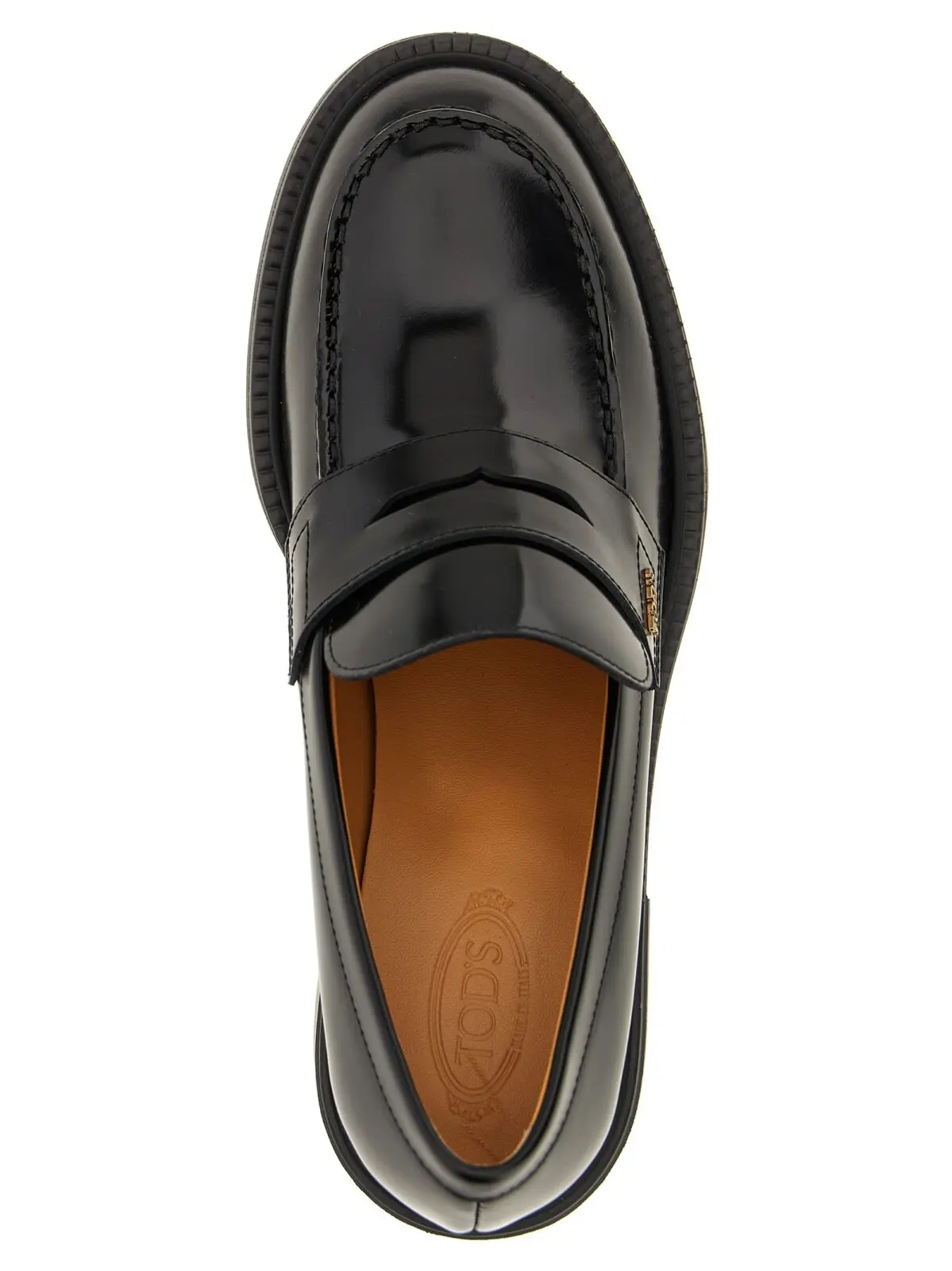 Лофери Gomma T60 Tod's Чорні 4 'Gomma T60' loafers 100% calfskin leather (Bos Taurus) TOD'S Black