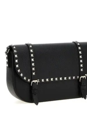 Valentino Garavani 'Rockstud' Shoulder Bag Man VALENTINO GARAVANI Black