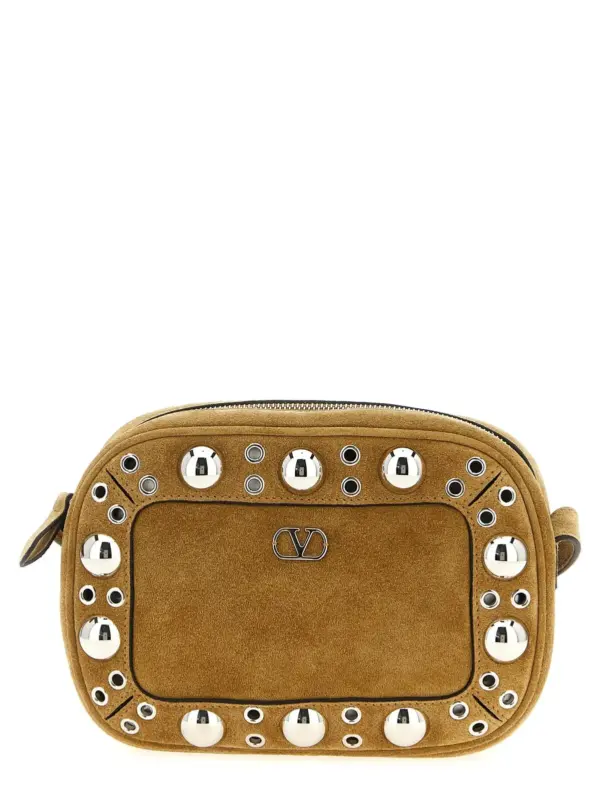 Valentino Garavani 'Nellcôte' Shoulder Bag VALENTINO GARAVANI Beige