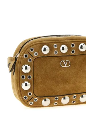 Valentino Garavani 'Nellcôte' Shoulder Bag Unisex VALENTINO GARAVANI Beige