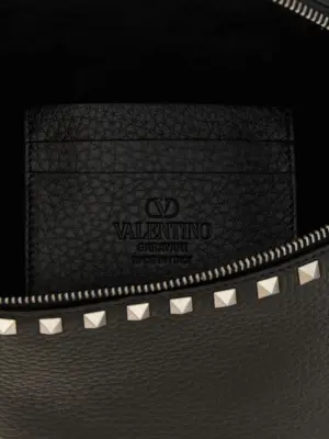 Valentino Garavani 'Rockstud' belt bag 100% calfskin leather (Bos Taurus) VALENTINO GARAVANI Black
