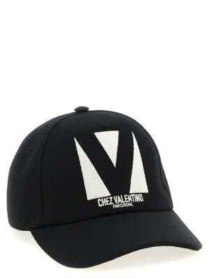 Valentino Garavani 'Chez Valentino' cap Y2HDA41WGJ0NA VALENTINO GARAVANI Black