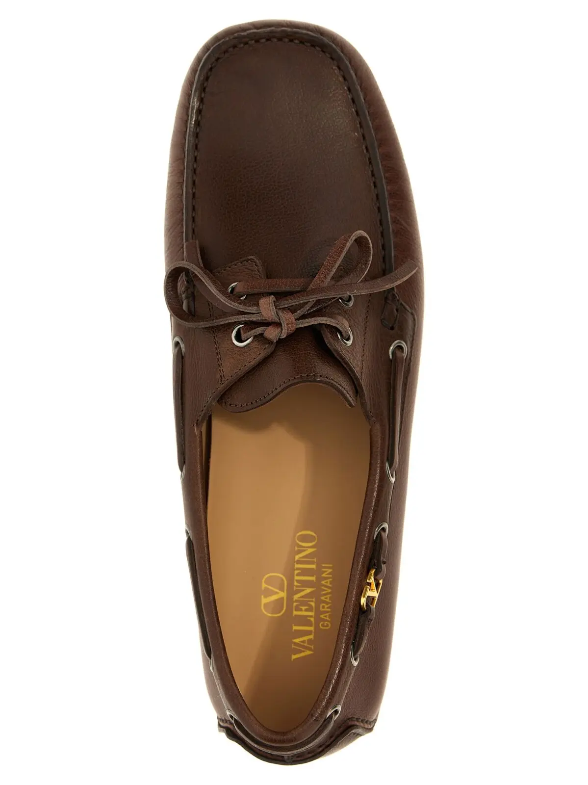 Лофери Valentino Garavani Driver Fastaway Коричневі 4 Valentino Garavani 'Driver Fastaway' loafers 100% buffalo leather VALENTINO GARAVANI Brown