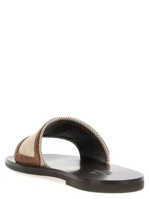 Valentino Garavani 'VLogo Signature' slides Man VALENTINO GARAVANI Brown
