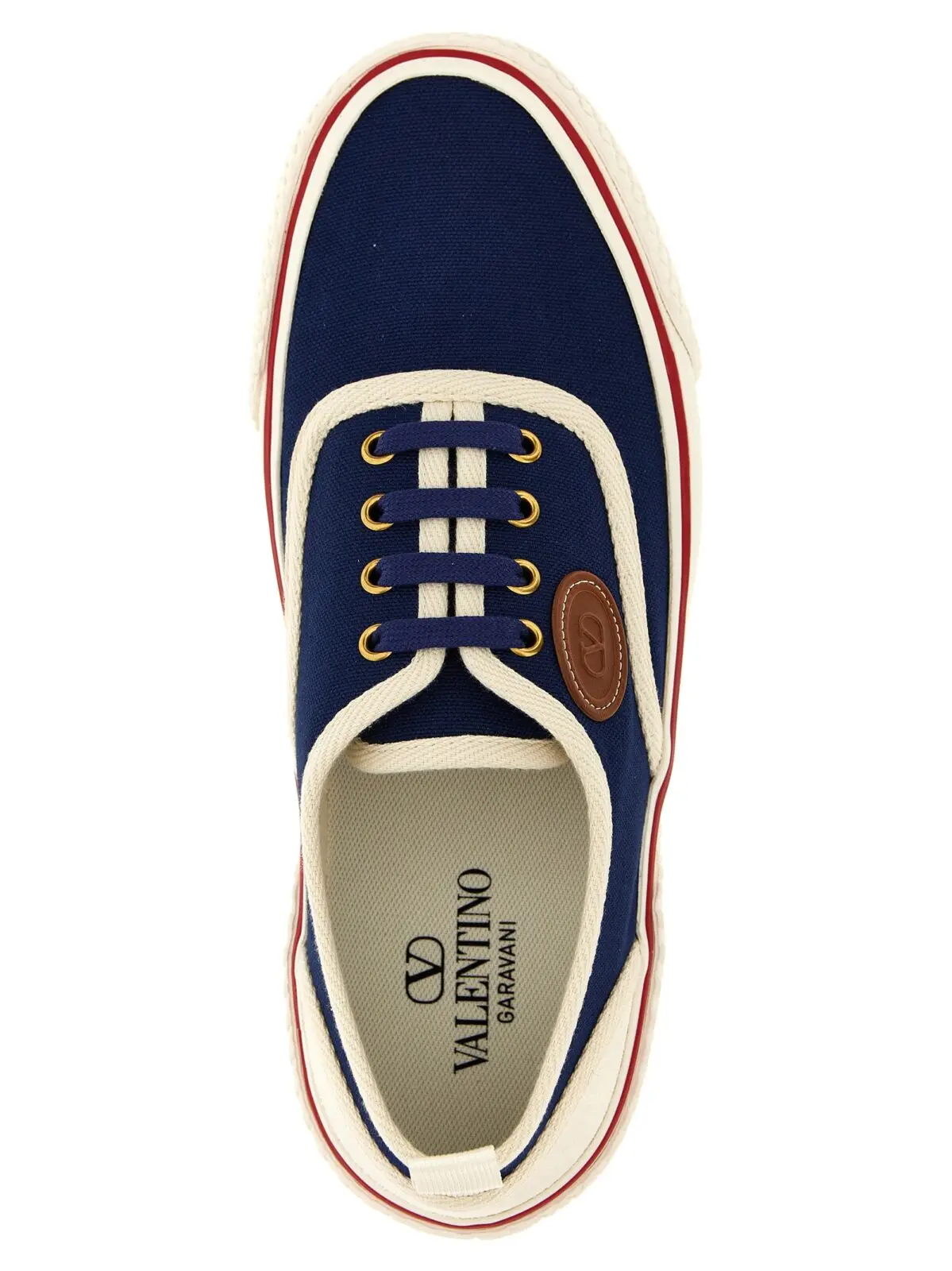 Кросівки Valentino Garavani Nojoke Сині 4 Valentino Garavani 'Nojoke' sneakers 100% cotton VALENTINO GARAVANI Blue