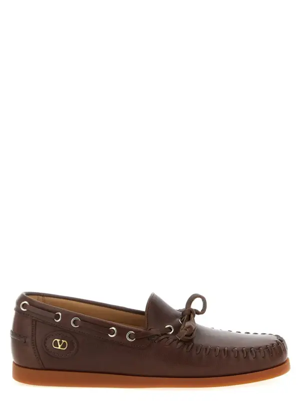 Valentino Garavani 'Palm Avenue' Boat Shoe VALENTINO GARAVANI Brown