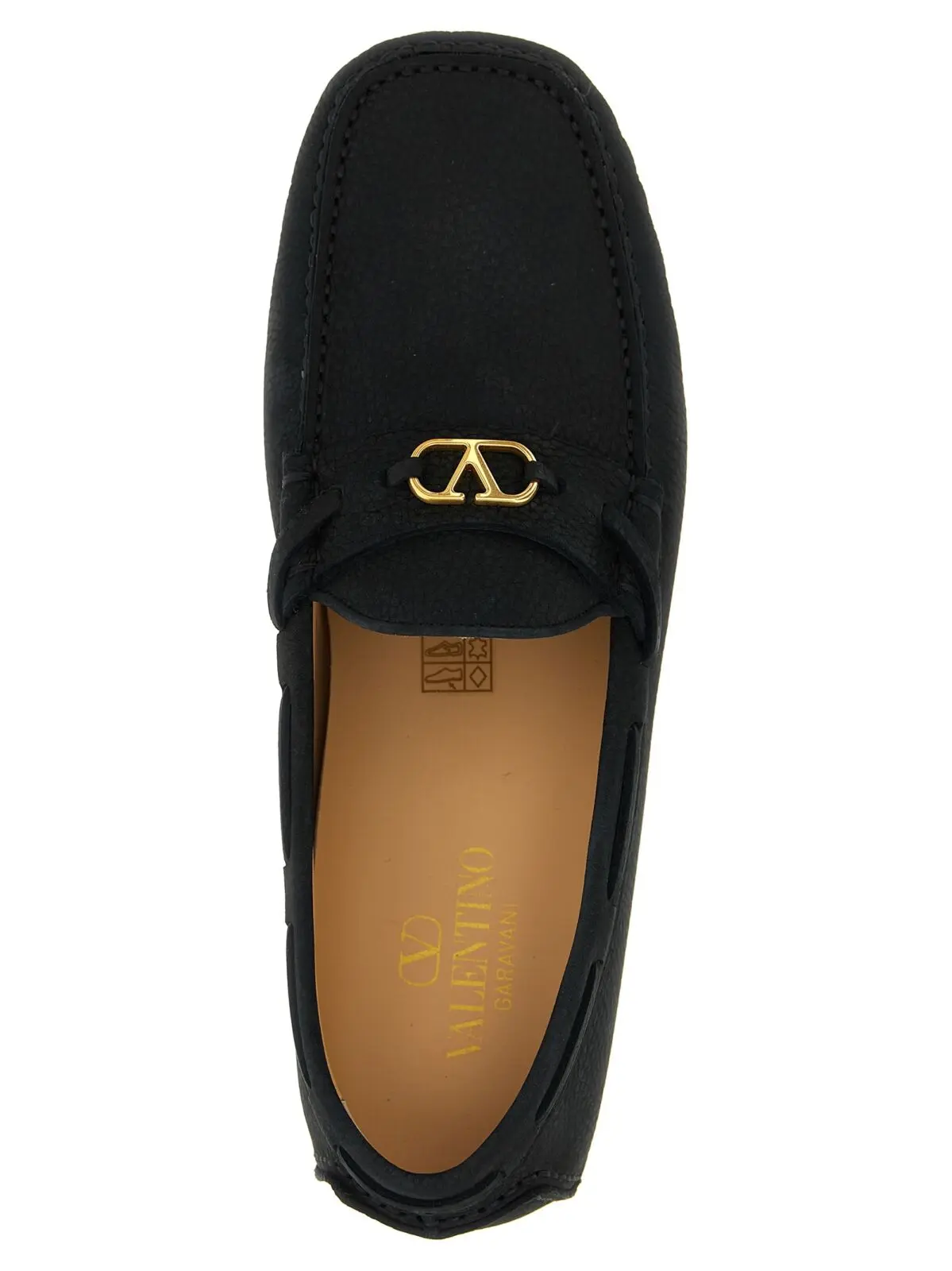 Лофери Valentino Garavani Driver Fastaway Чорні 4 Valentino Garavani 'Driver Fastaway' loafers 100% calfskin leather (Bos Taurus) VALENTINO GARAVANI Black