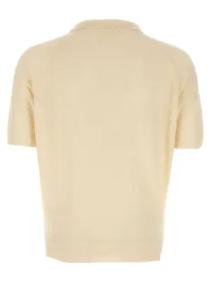 Bouclé polo shirt YPK002C1 MA'RY'YA White