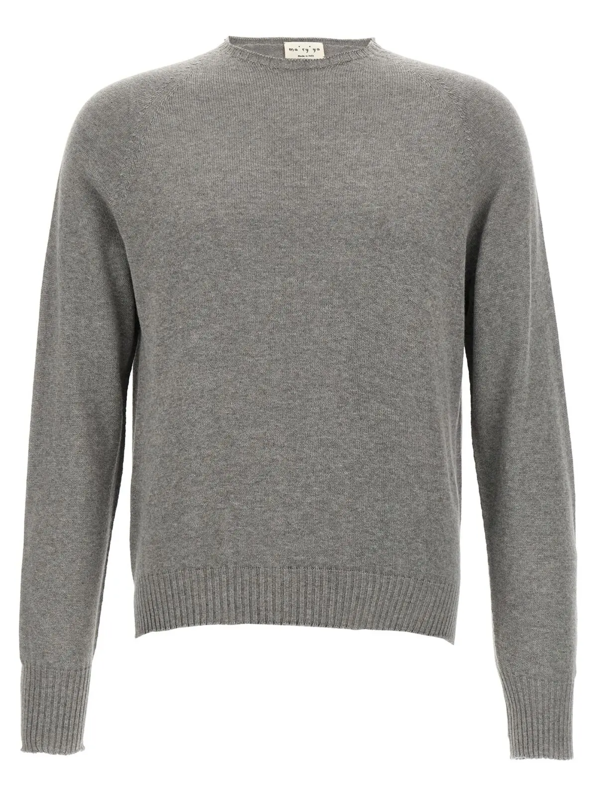 Светр Ma'rY'yA з кашеміру та бавовни Сірий 1 Cashmere cotton sweater MA'RY'YA Gray