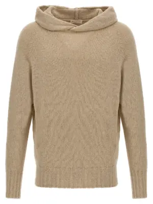 Hooded sweater MA'RY'YA Beige