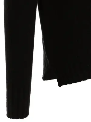 Hooded sweater 90% virgin wool 10% cachemire MA'RY'YA Black