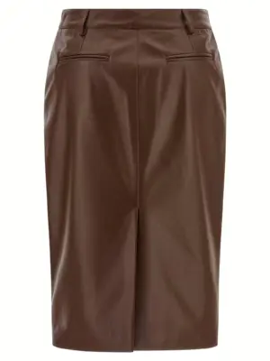 Leather skirt 05FWSK145P0535130 GIUSEPPE DI MORABITO Brown