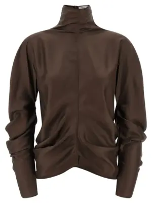 'Miles' blouse THE ROW Brown