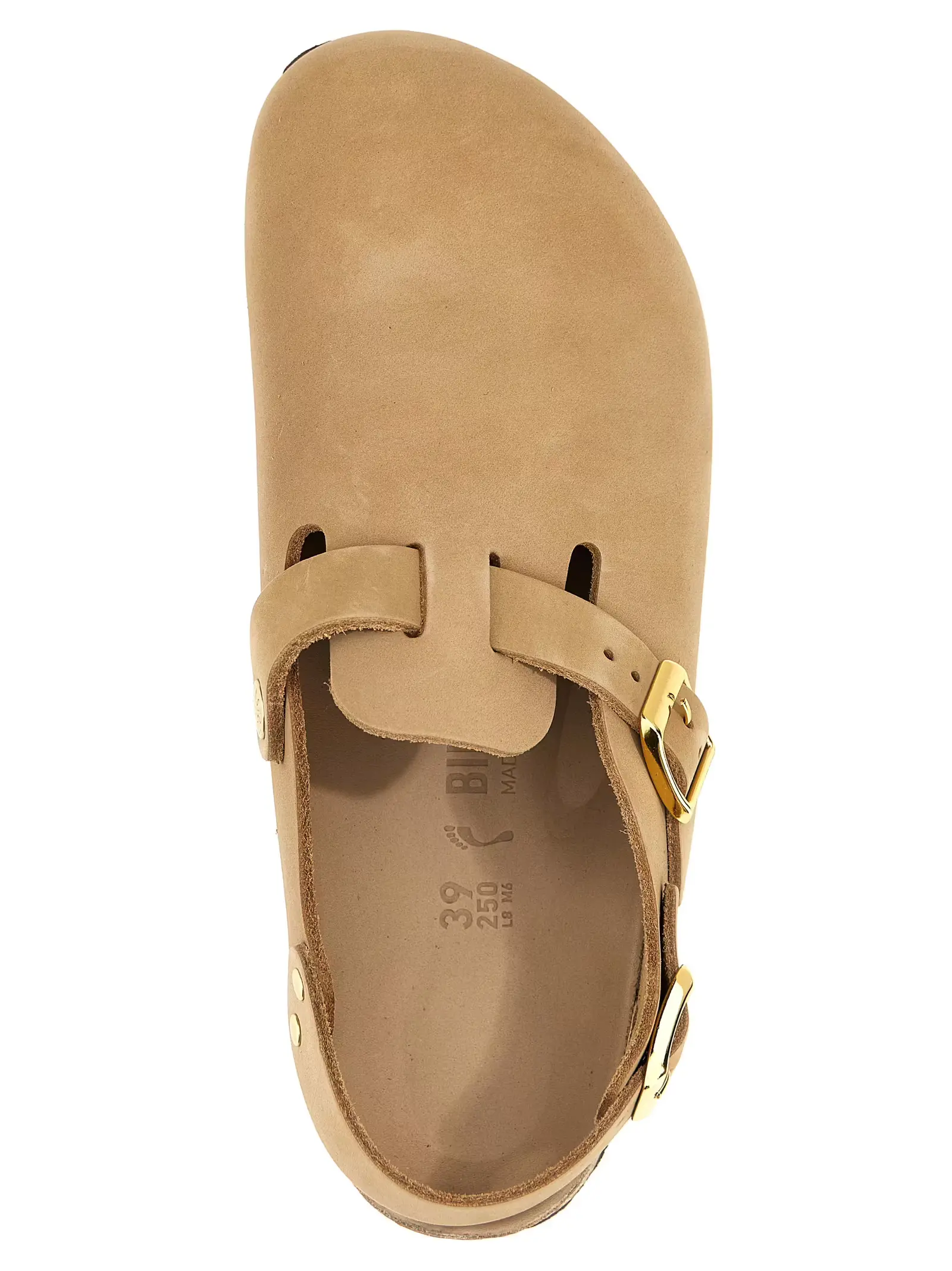 Сабо Tokio Birkenstock Бежеві 4 'Tokio' sabots 100% calfskin leather (Bos Taurus) BIRKENSTOCK Beige