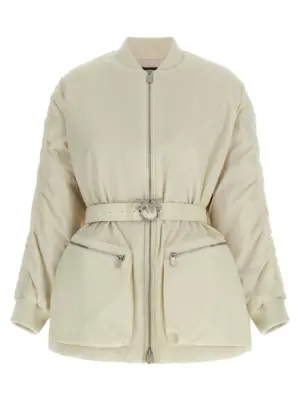 'Bacon' bomber jacket PINKO Beige