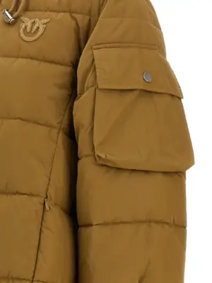 'Crusca' down jacket 100% polyester PINKO Beige