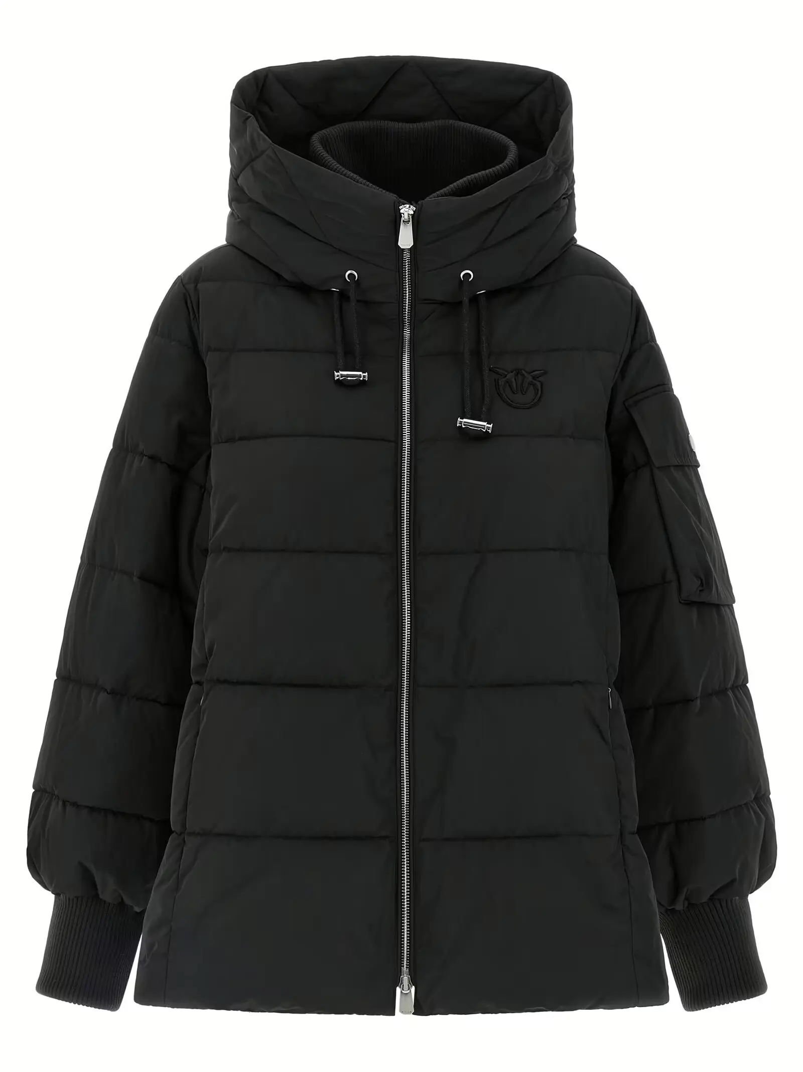 Пуховик Pinko Crusca Чорний 1 'Crusca' down jacket PINKO Black