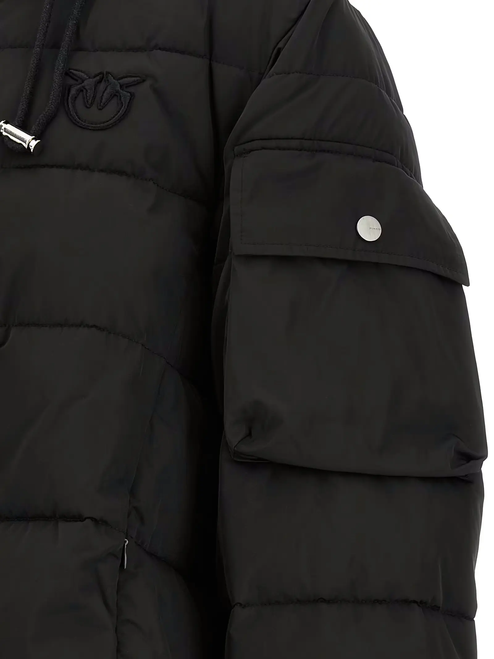 Пуховик Pinko Crusca Чорний 4 'Crusca' down jacket 100% polyester PINKO Black