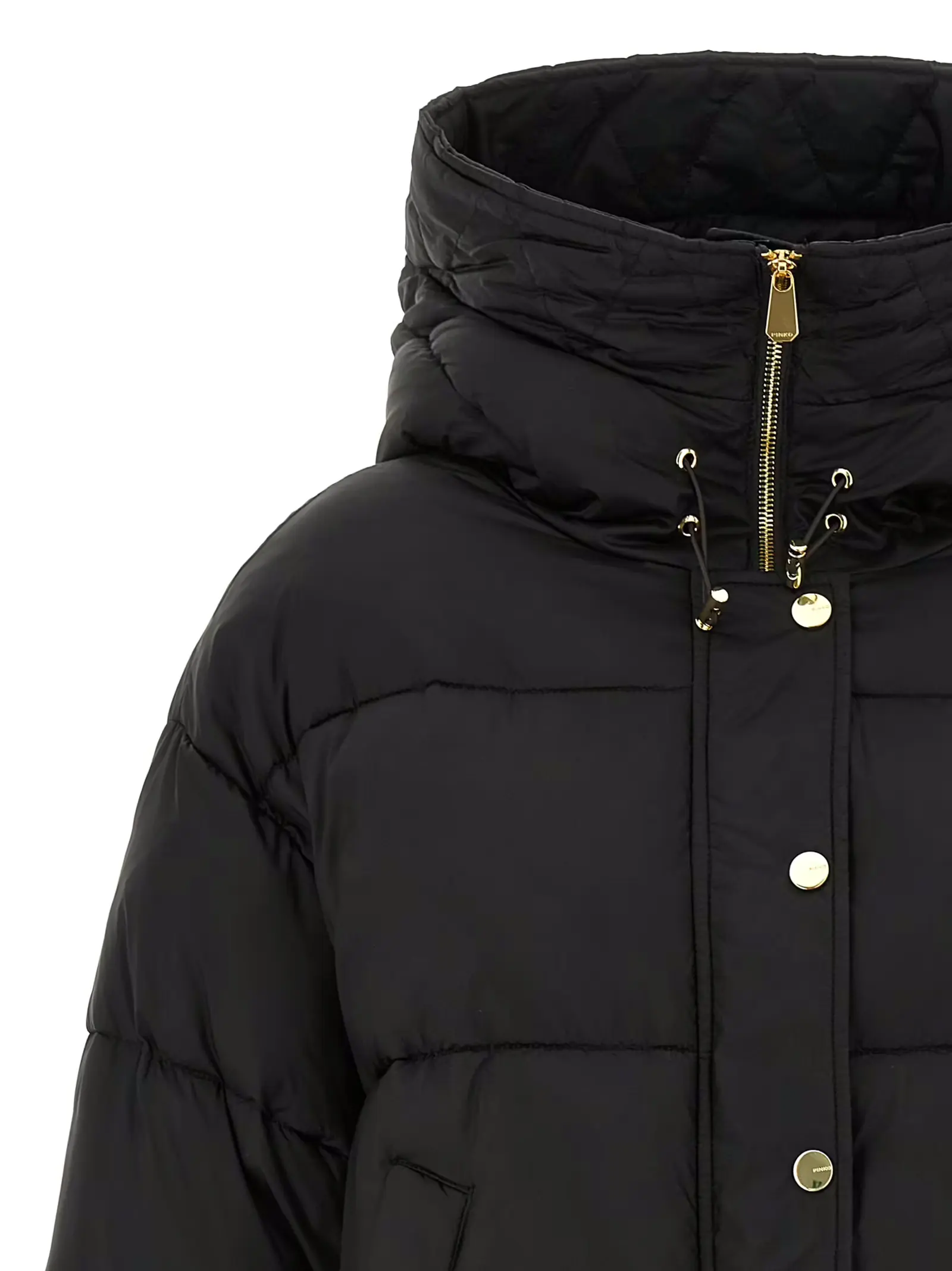 Пуховик Impasto Pinko Коричневий 3 'Impasto' down jacket Woman PINKO Brown