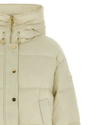 'Impasto' down jacket Woman PINKO White