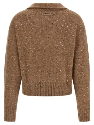 'Nibani Polo' sweater 105684A2U4C3Z PINKO Beige