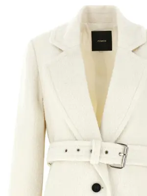'Cerfoglio' coat Woman PINKO White
