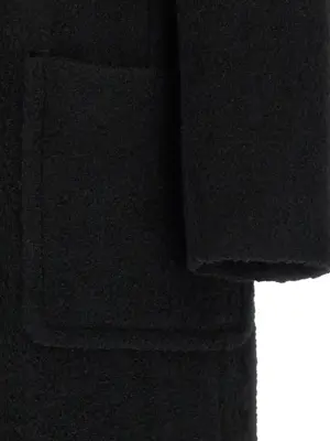 'Cerfoglio' coat 40% polyester 38% wool 14% acrylic 8% polyamide PINKO Black