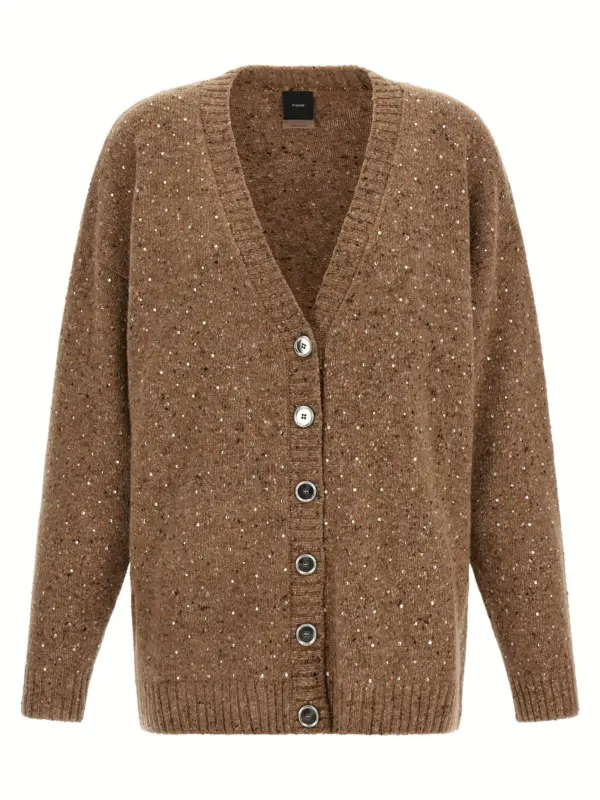 'Marche' cardigan PINKO Beige