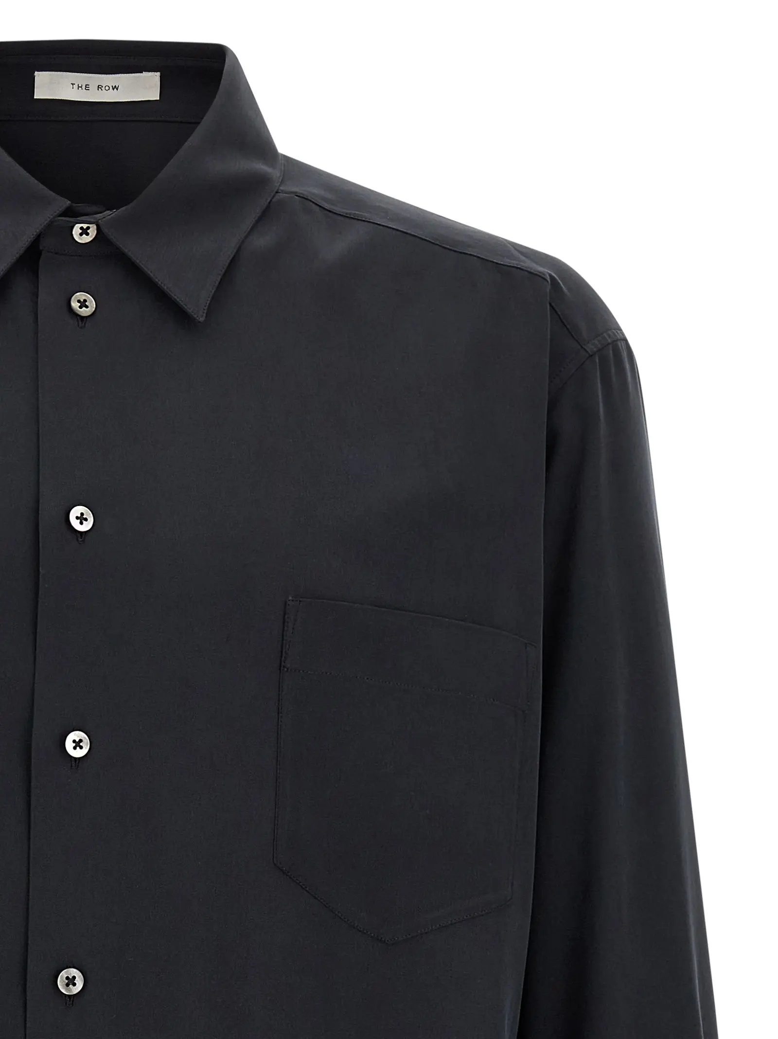 Сорочка The Row Briar Чорна 3 'Briar' shirt Man THE ROW Black