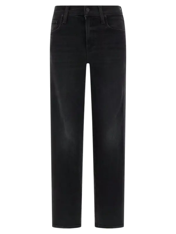 'The Mid Rise Rambler Zip Flood' jeans MOTHER Black