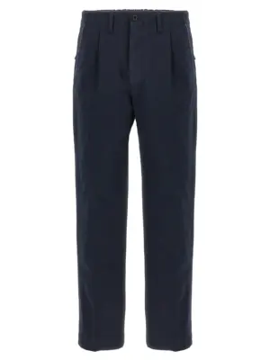 Cotton trousers INCOTEX Blue