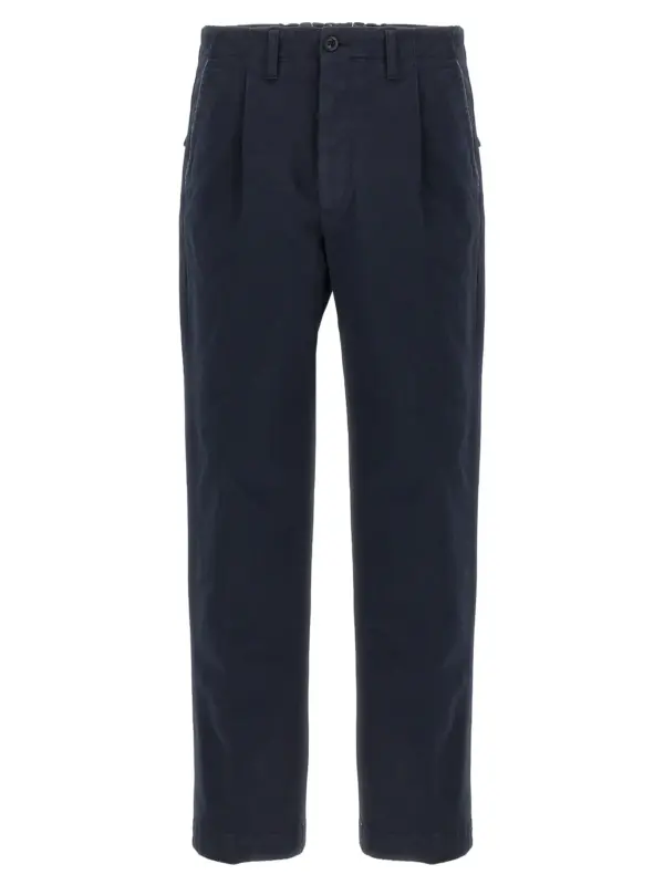 Cotton trousers INCOTEX Blue