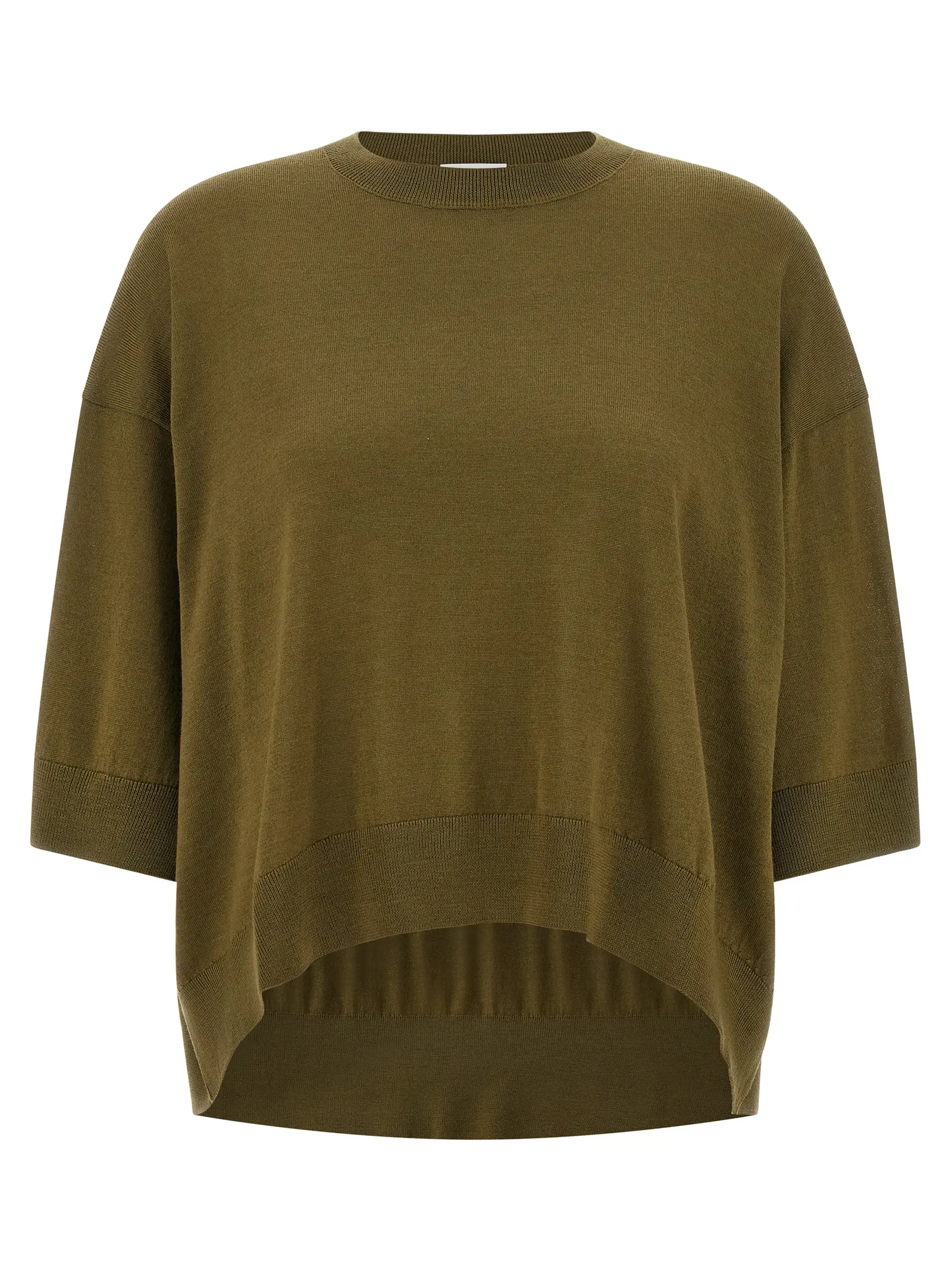 Светр з вовни укорочений Nude Зелений 1 Cropped wool sweater NUDE Green